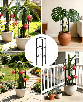 Compact indoor trellis fits most pots; MQJIAZHI keeps greenery tidy