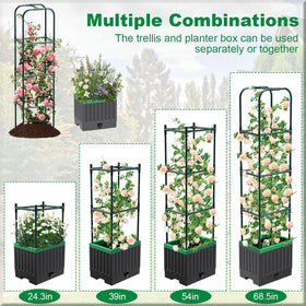 MQJIAZHI durable PP trellis planter box withstands outdoor use