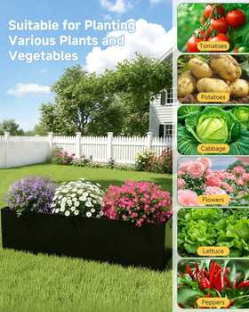 MQJIAZHI metal plant trellis with garden netting for organized growth.
