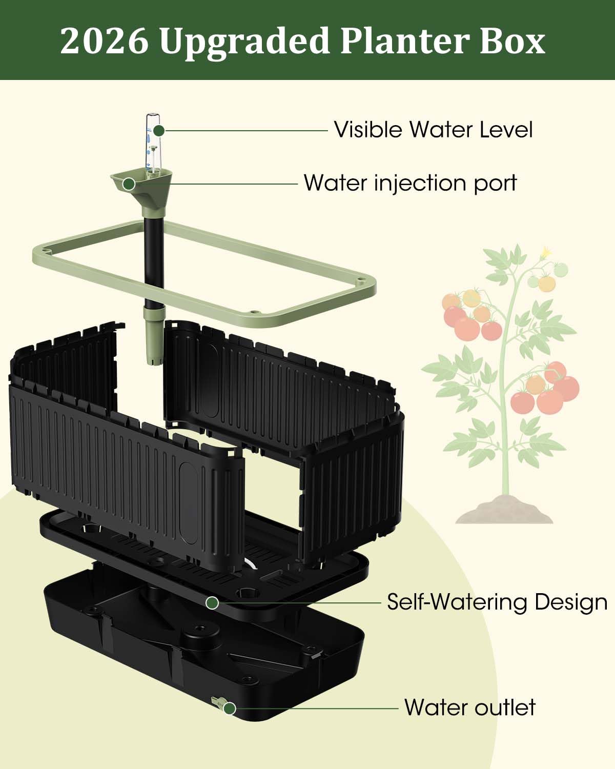 MQJIAZHI trellis integration with climbing tomatoes