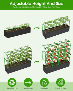 MQJIAZHI U-arch trellis four-arch close-up shows sturdy steel core