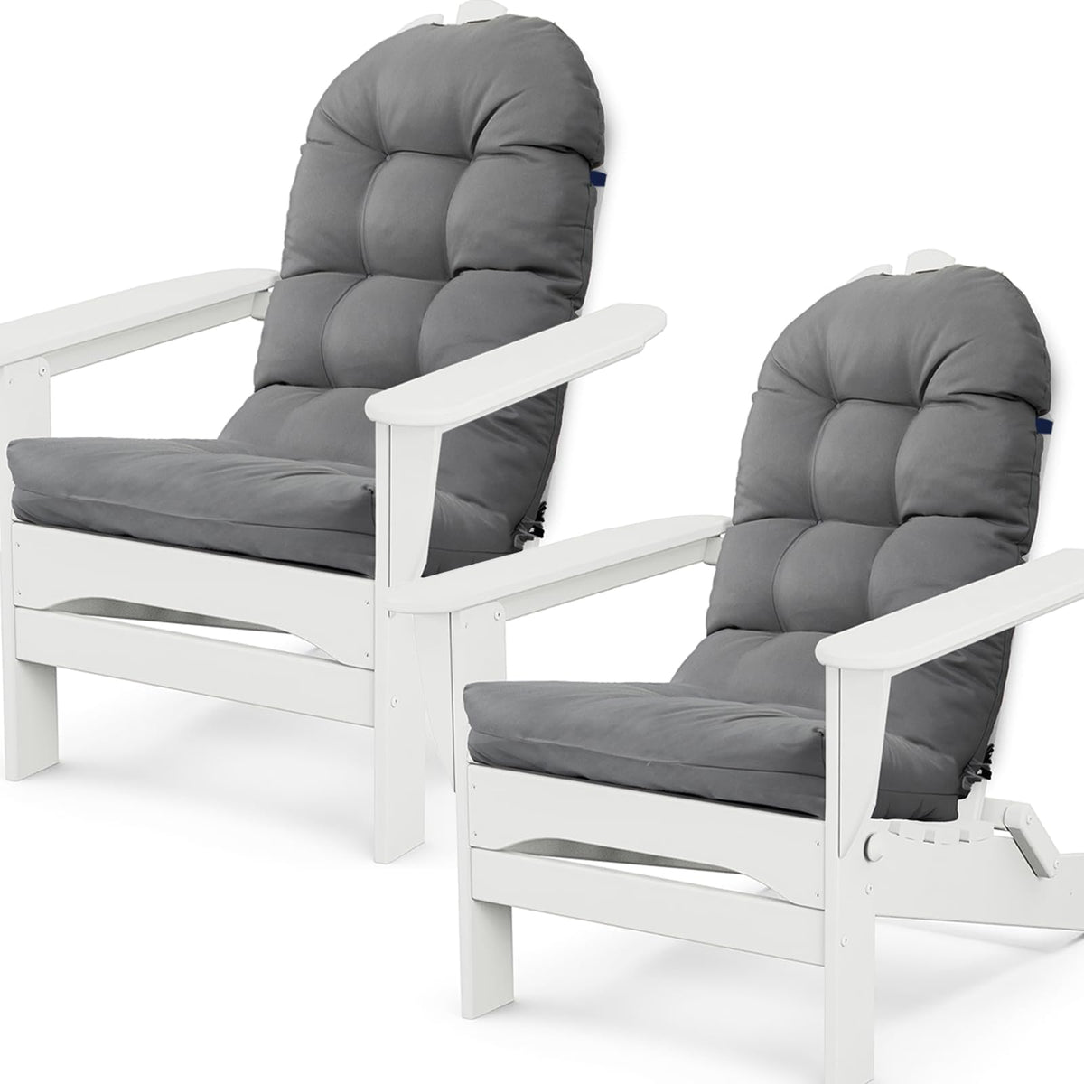 MQK Adirondack cushion set provides back and seat support for outdoor lounging