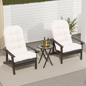 MQK Adirondack cushion fabric is UV-resistant for lasting color.