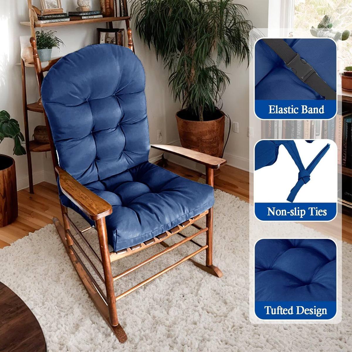 MQK cushions set for outdoor chairs on patio, yard, and porch.