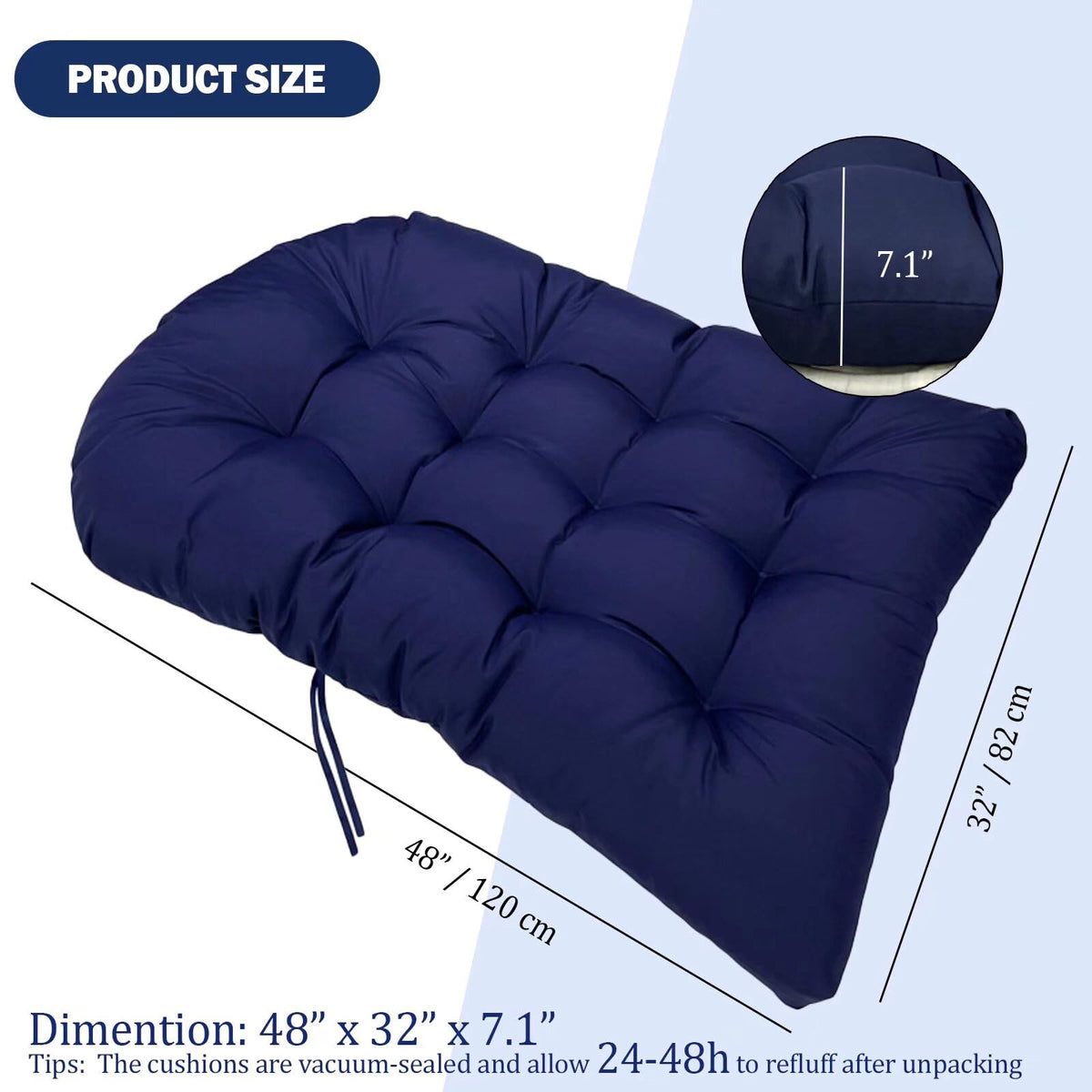 MQK cushion is easy to clean and quick to dry in sun.