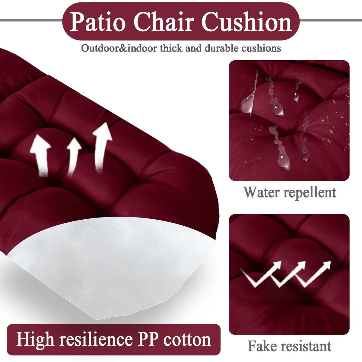 MQK patio chair cushion pack shows two cushions for coordinated décor.