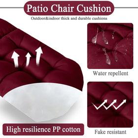 MQK patio chair cushion pack shows two cushions for coordinated décor.