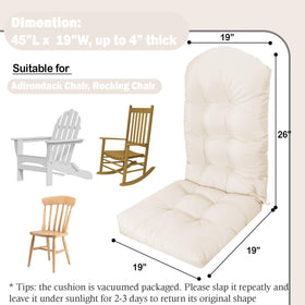 MQK patio cushion showcases tufted design for style and comfort.