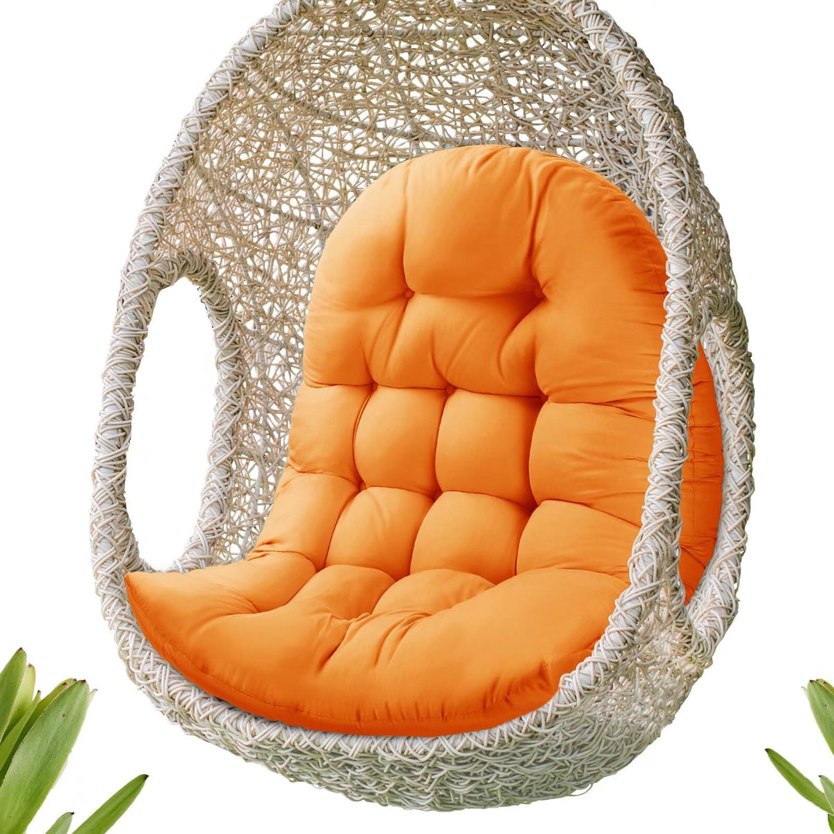MQK Thick Egg Chair Cushion cover close-up showing soft fabric for comfort