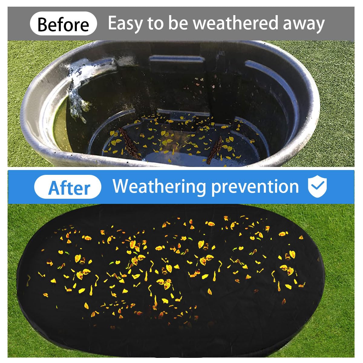 Anti-UV coating prevents fading from sun exposure.
