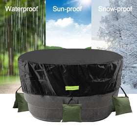 Protects pools, grills, and pet water troughs from debris.
