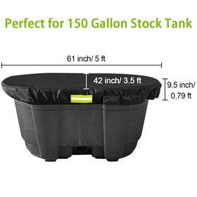 Universal compatibility fits 150 gallon stock tanks and other outdoor setups.