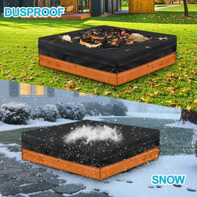 MQLD sandbox cover waterproof coating on heavy-duty fabric