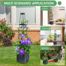 MQUPIN supports climbing vegetables and flowers like tomatoes and beans