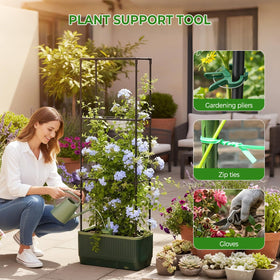 MQUPIN detachable trellis adapts to plant growth stages in your garden.