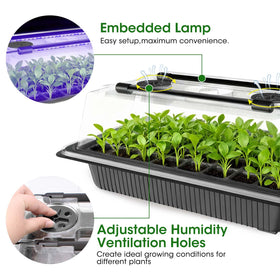 MQUPIN humidity dome with adjustable vents for balanced moisture.