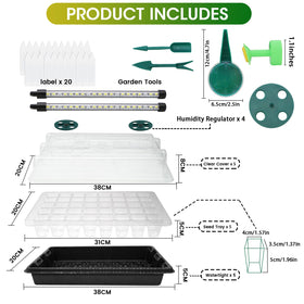 MQUPIN space-saving seed tray fits on windowsills and counters.