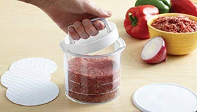 Mr. Bar-B-Q eight separating discs for precise burger portions and stacking.