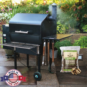 Mr. Bar-B-Q Apple Wood Chunks offer a long-burning alternative to briquettes