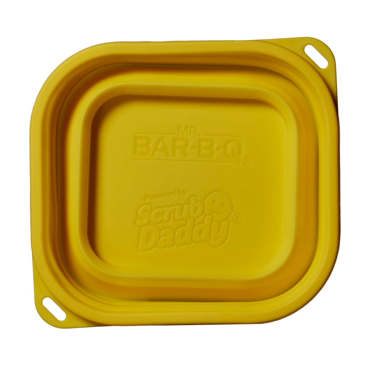 Mr. Bar-B-Q Collapsible Scrub Tub stored neatly in a drawer after use.