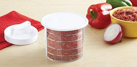 Mr. Bar-B-Q custom thickness disc helps you build uniform burger rounds.