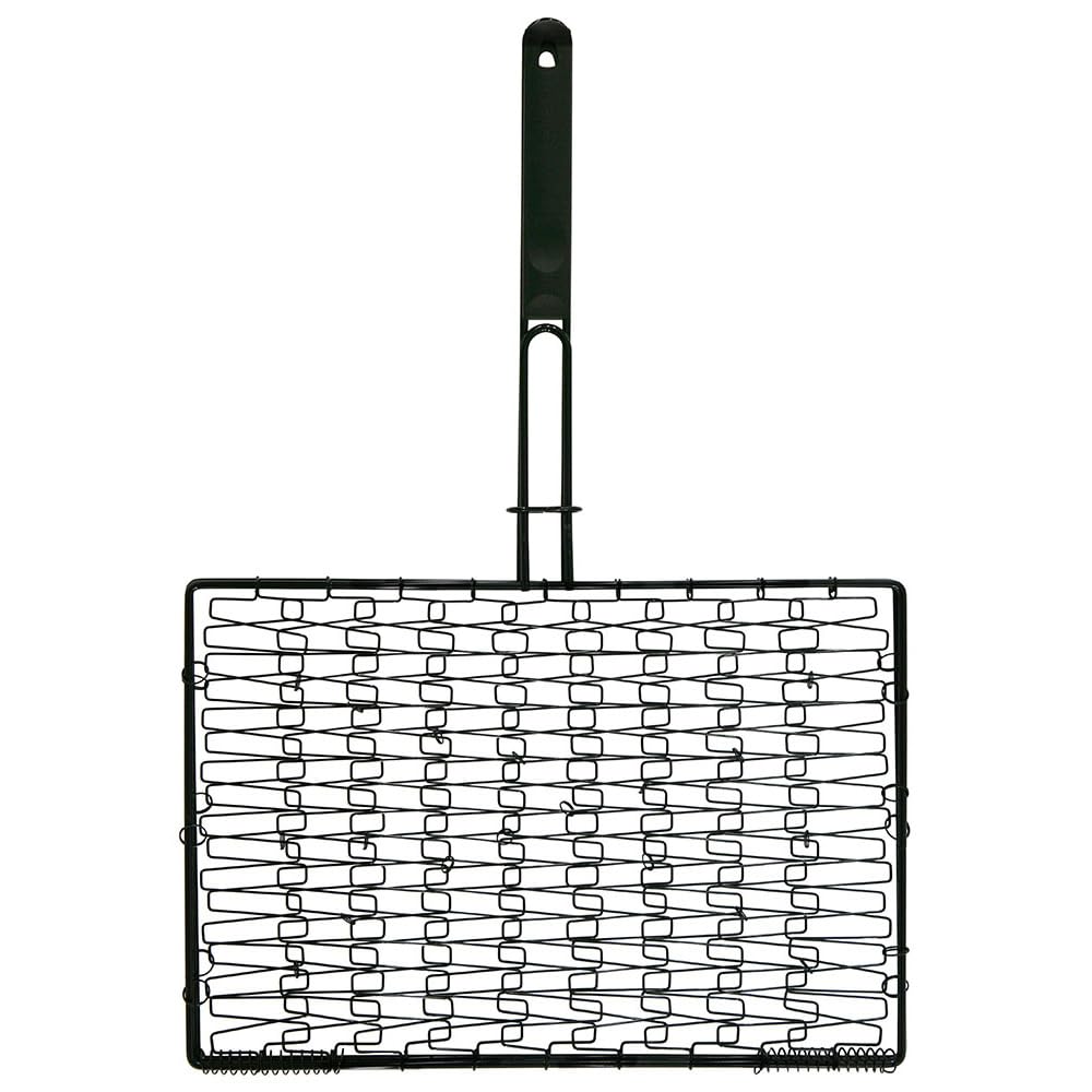 Mr. Bar-B-Q Deluxe basket featuring flexible wire design for secure veggies and fish.