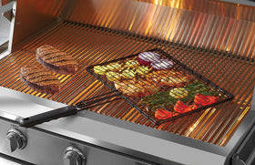 Mr. Bar-B-Q Deluxe non-stick surface for easy food release and quick cleanup.