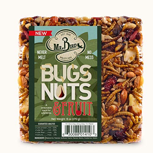 Mr. Bird Bugs Nuts Fruit block four-pack, long-lasting and mess-free bird feeding