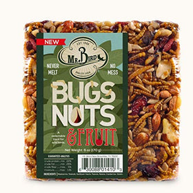 Mr. Bird Bugs Nuts Fruit block four-pack, long-lasting and mess-free bird feeding