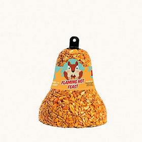 Mr Bird Flaming Hot Feast bell hanger mount enabling year-round feeding