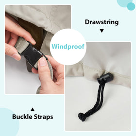 MR. COVER adjustable buckles provide a snug, customizable fit