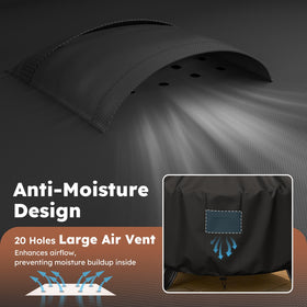 MR. COVER smooth rubber-coated exterior resists dirt and drizzle