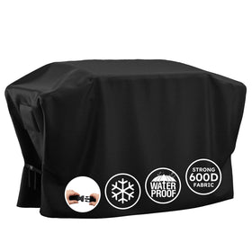 MR. COVER griddle cover on Blackstone 28 inch hood protects from rain.