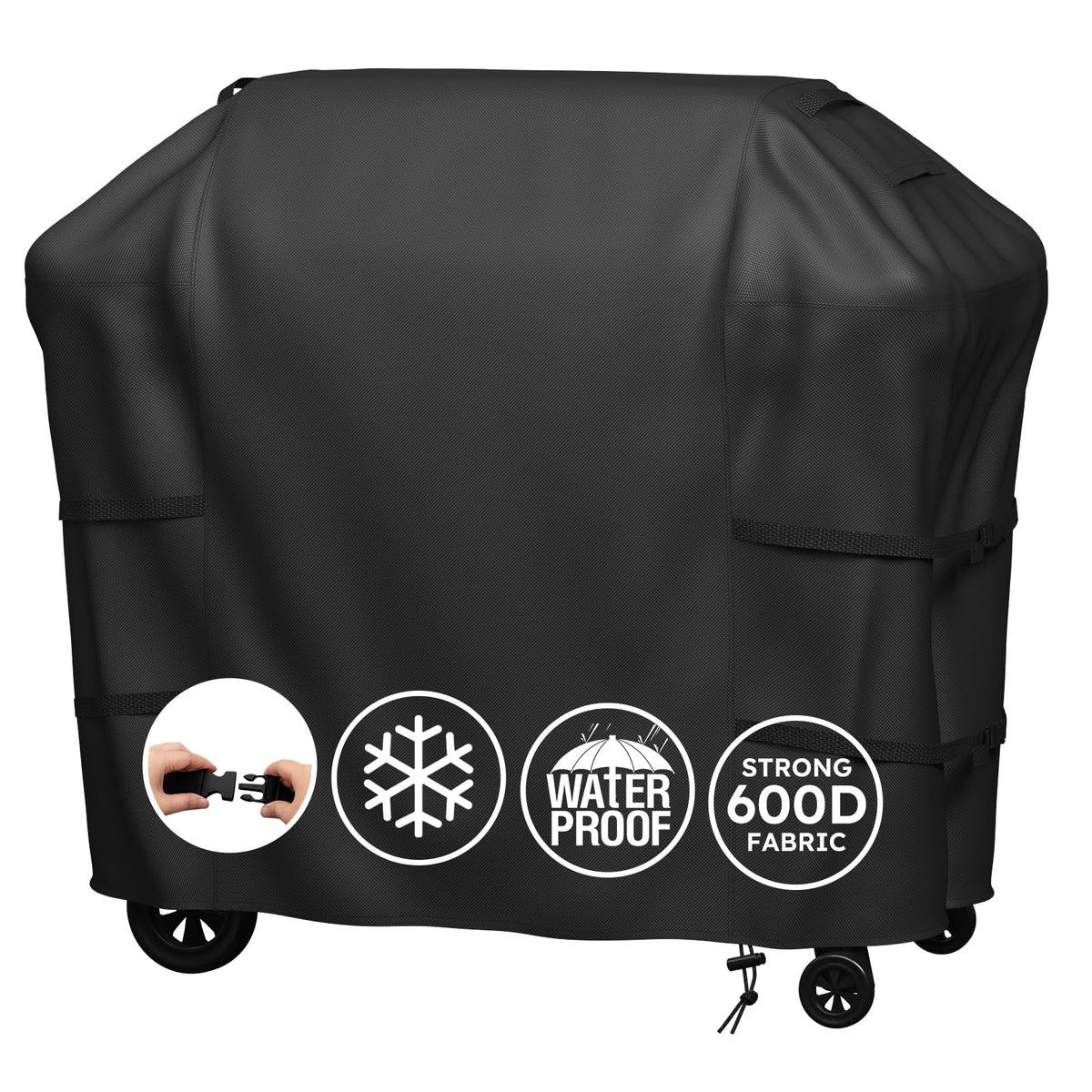 MR. COVER grill cover for Weber Spirit II 210 provides snug fit and all-season protection.