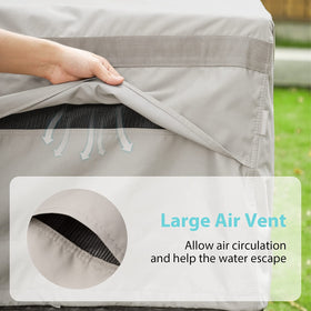 MR. COVER moisture-proof vents promote airflow and prevent moisture buildup