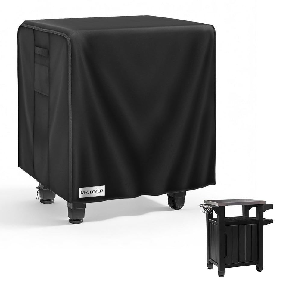 MR. COVER outdoor prep table cover 36in fits snugly for outdoor dining.