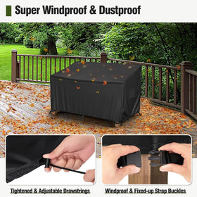 MR. COVER side vents reduce condensation for a dry, ready-to-use couch