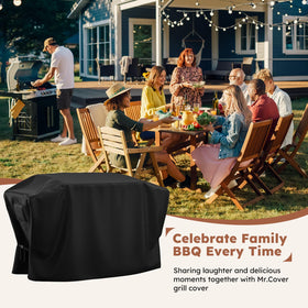 MR. COVER snugly fits 2-3 burner Blackstone griddles.