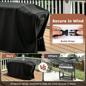 MR. COVER UV-resistant fabric maintains color outdoors.