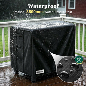 MR. COVER waterproof surface beads water and rolls off for dry protection.