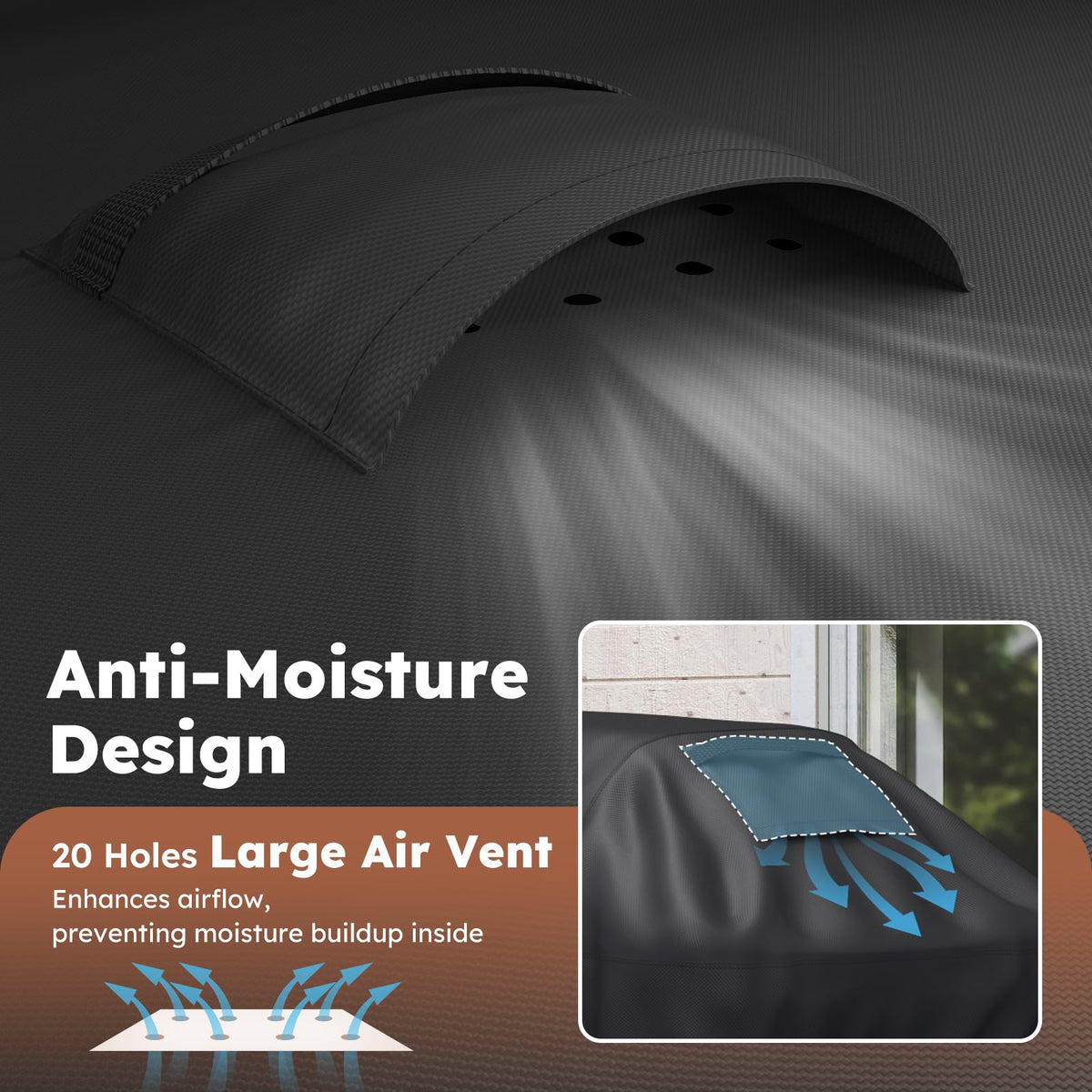 MR. COVER four-season protection for Weber Spirit II 210 all year.