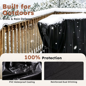 MR. COVER wind straps keep the cover secured during storms.
