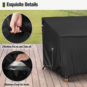 MR. COVER windproof buckles and drawstrings keep the cover secure in wind.