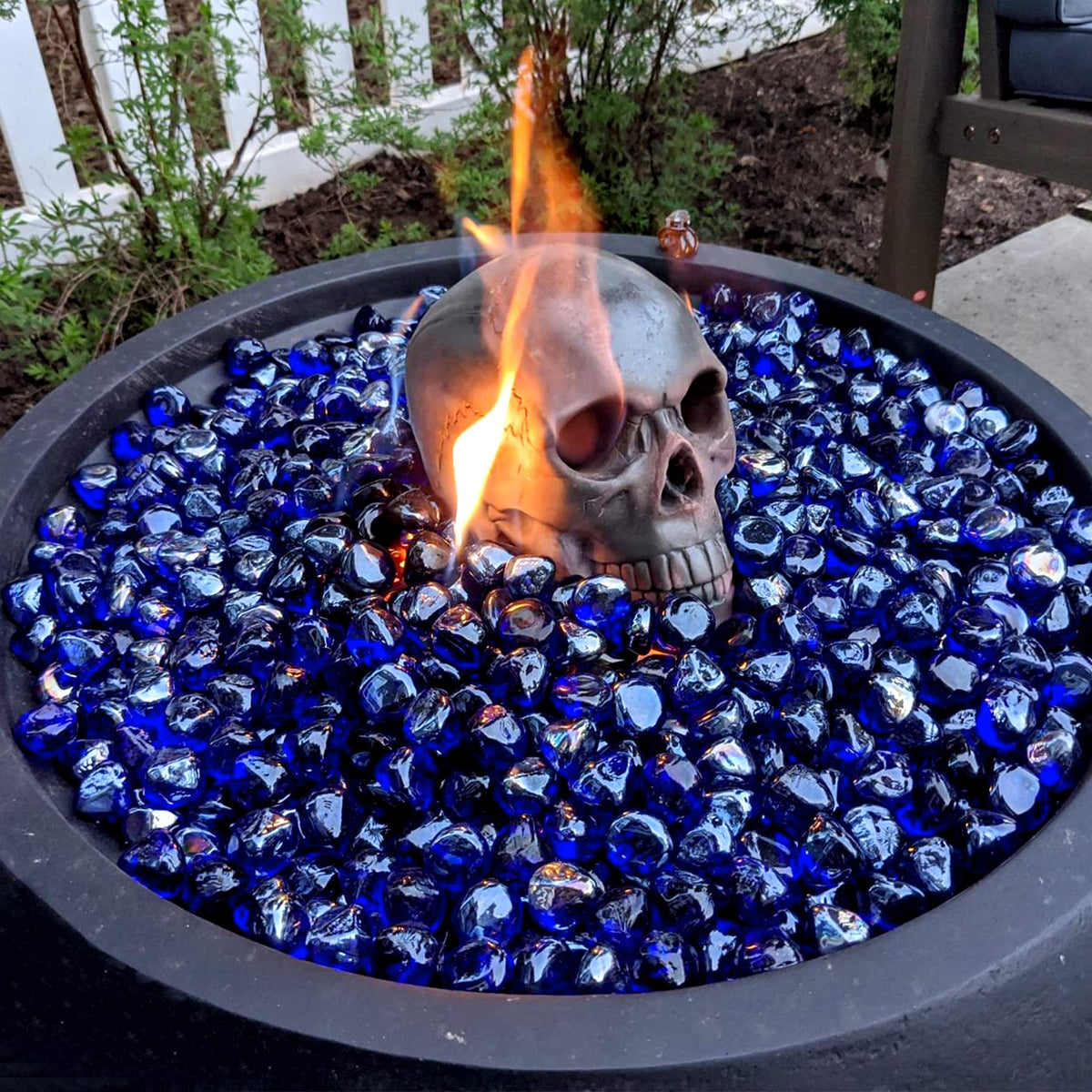 Mr. Fireglass versatile use in water features and decor for added sparkle