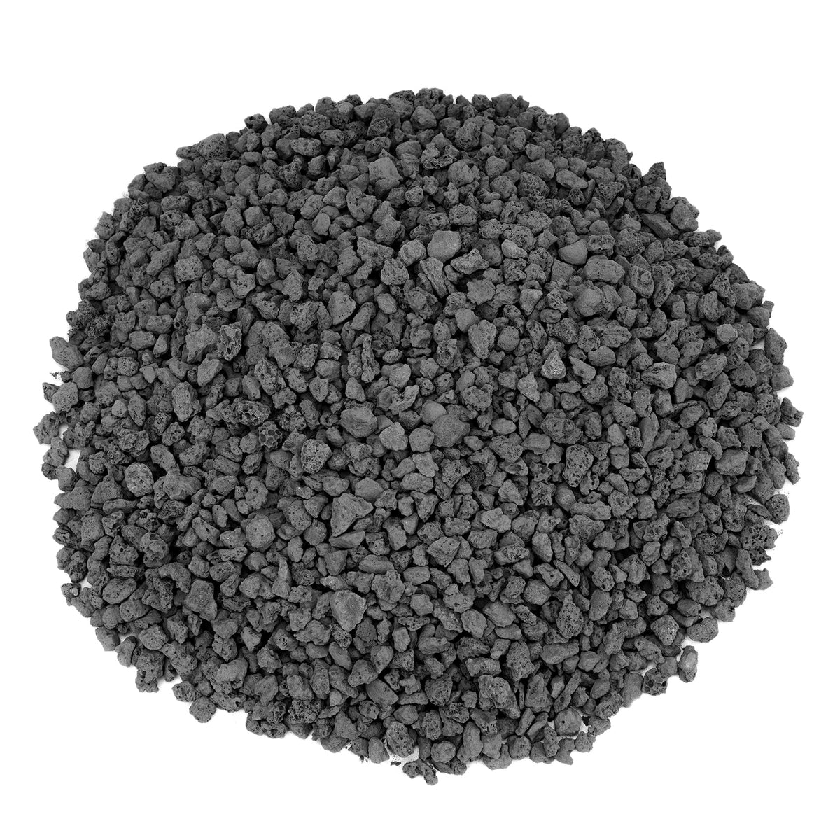 Mr. Fireglass black lava rock 10lb pack for versatile fire pits and fireplaces