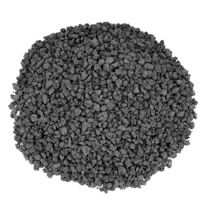 Mr. Fireglass black lava rock 10lb pack for versatile fire pits and fireplaces