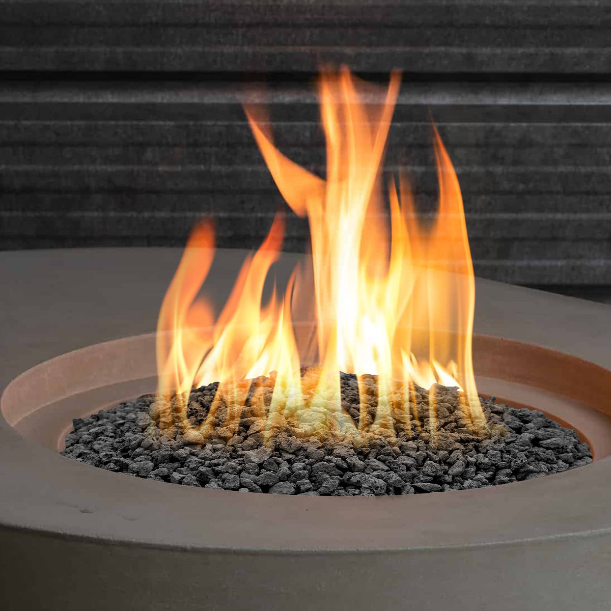 Mr. Fireglass lava rocks suitable for barbecue areas and outdoor kitchens