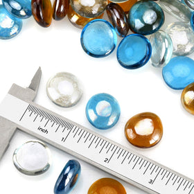 Mr. Fireglass Caramel beads add warm jewel tones to flames