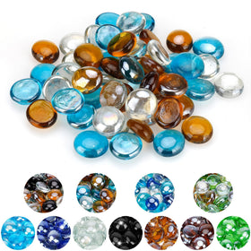 Mr. Fireglass Crystal Ice beads reflect flame light for sparkle