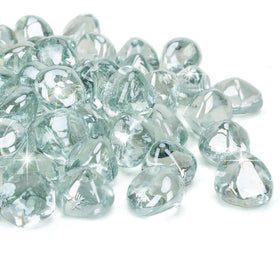 Mr. Fireglass diamond fire glass 10 lb shows day sparkle and night glow.